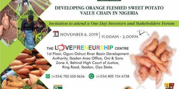 ORANGE FLESHED SWEET POTATO VALUE CHAIN STAKEHOLDERS FORUM Photo